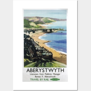 Aberystwyth, Wales - Vintage Railway Travel Poster - 1949 Posters and Art